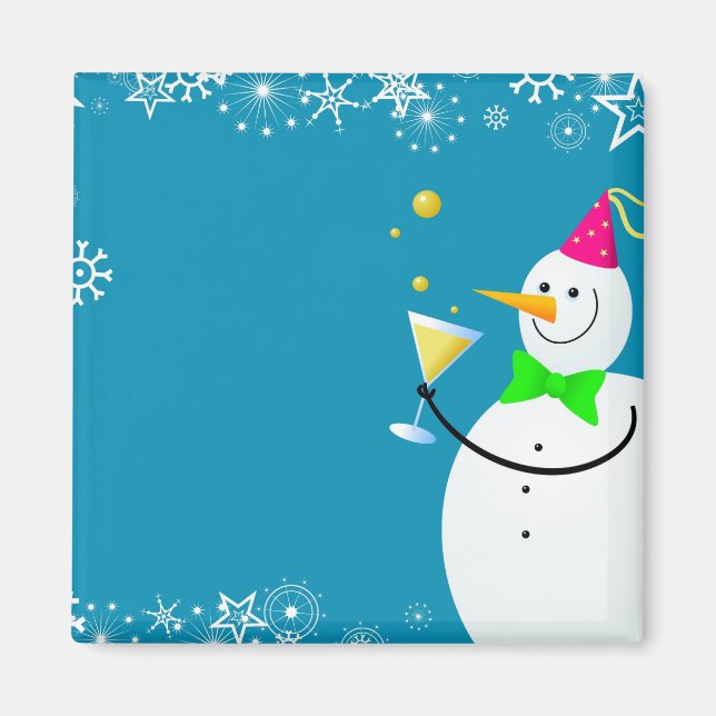Christmas Snowman Magnet (Front)