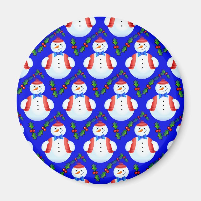 christmas snowman magnet (Front)