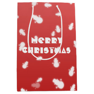 Christmas Snowman Medium Gift Bag