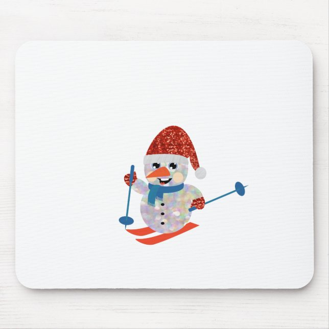 christmas snowman mouse mat (Front)