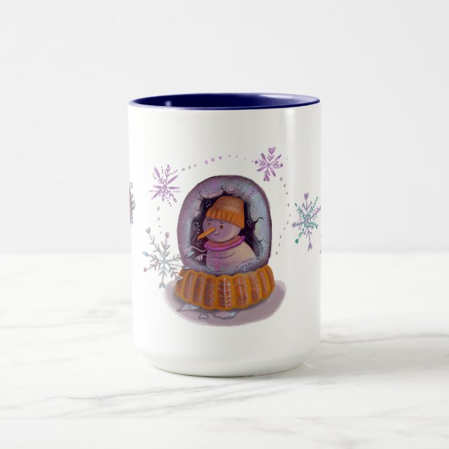 christmas snowman mug (Center)
