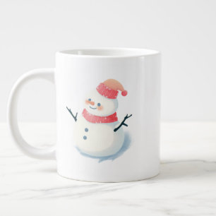Christmas Snowman Mug – Twinkling Holiday Cocoa 