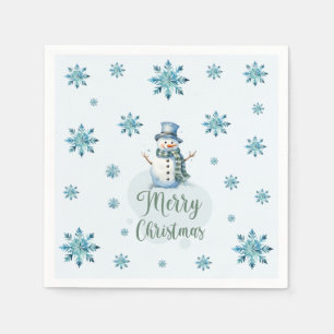 Christmas Snowman  Napkin