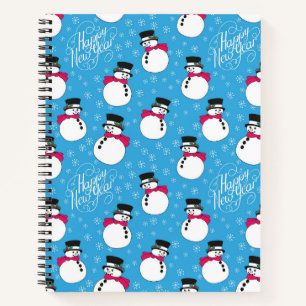 Christmas snowman notebook