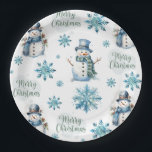 Christmas Snowman Paper Plate<br><div class="desc">Christmas Snowman Paper Plates</div>
