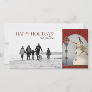 Christmas Snowman Photo Cards