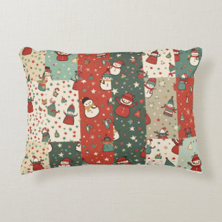 Christmas snowman pillow