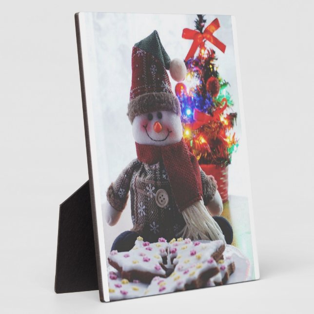 CHRISTMAS SNOWMAN  PLAQUE (Side)