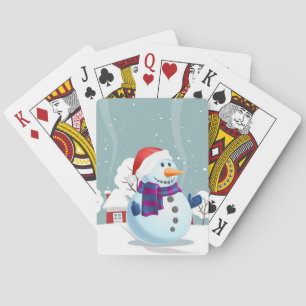 Christmas Snowman Playing Cards