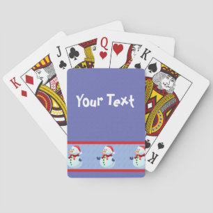Christmas Snowman Playing Cards