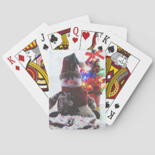 CHRISTMAS SNOWMAN PLAYING CARDS