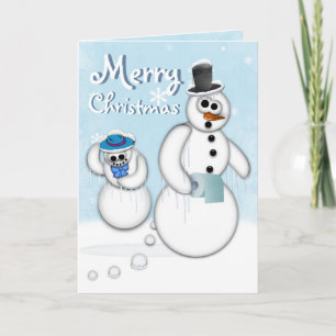 Christmas Snowman Poop Card