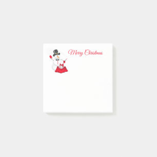 Christmas Snowman Post It Notes