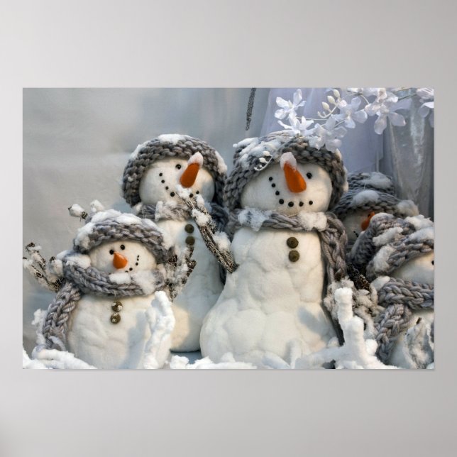 Christmas snowman poster (Front)