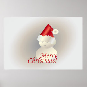 Christmas Snowman Poster