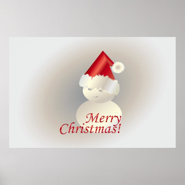 Christmas Snowman Poster (Front)