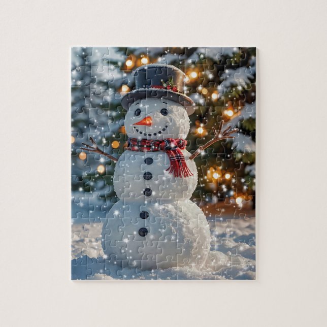Christmas Snowman Puzzle (Vertical)