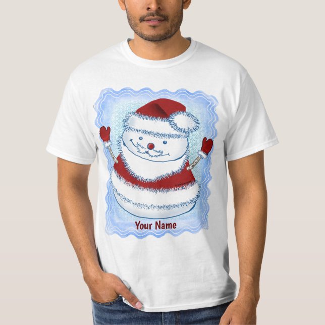 Christmas Snowman Santa   t-shirts (Front)