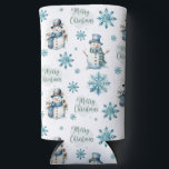 Christmas Snowman  Seltzer Can Cooler<br><div class="desc">Christmas Snowman Seltzer Can Cooler</div>