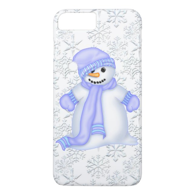 Christmas snowman snowflae iPhone 7 plus case (Back)