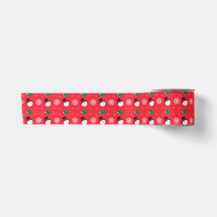 Christmas Snowman Snowflakes Satin Ribbon