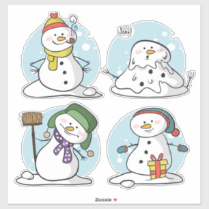Christmas Snowman  Sticker