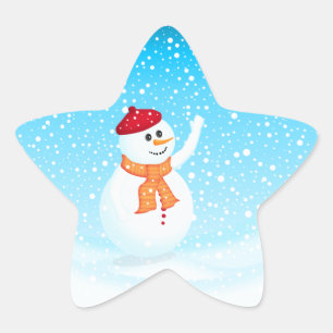 Christmas Snowman Sticker