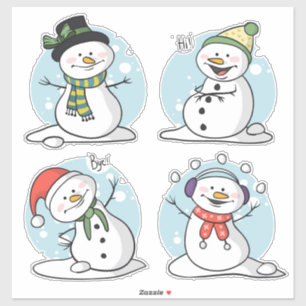 Christmas Snowman  Sticker
