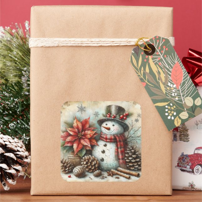 Christmas Snowman Stickers (Holiday)