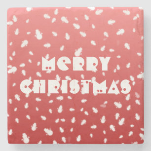 Christmas Snowman Stone Coaster