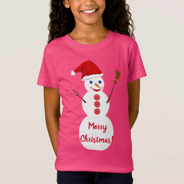 Christmas Snowman T-Shirt (Front)