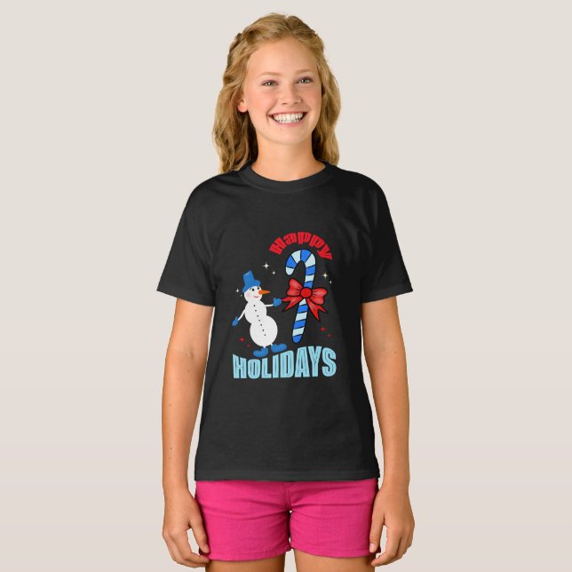 Christmas snowman T-Shirt (Front Full)