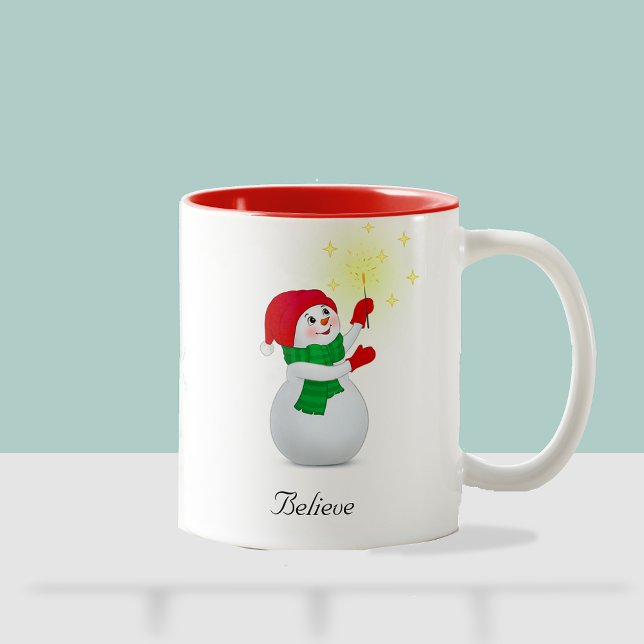 Christmas Snowman  T-Shirt Two-Tone Coffee Mug (Creator Uploaded)