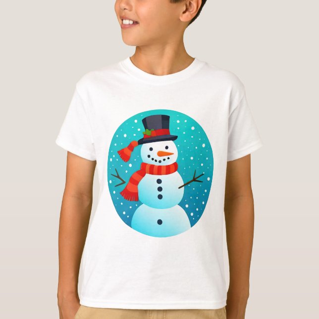 Christmas Snowman T-Shirts (Front)