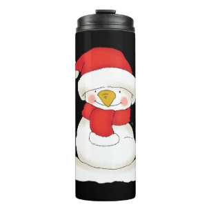 christmas snowman    thermal tumbler