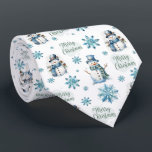 Christmas Snowman  Tie<br><div class="desc">Christmas Snowman neck tie</div>