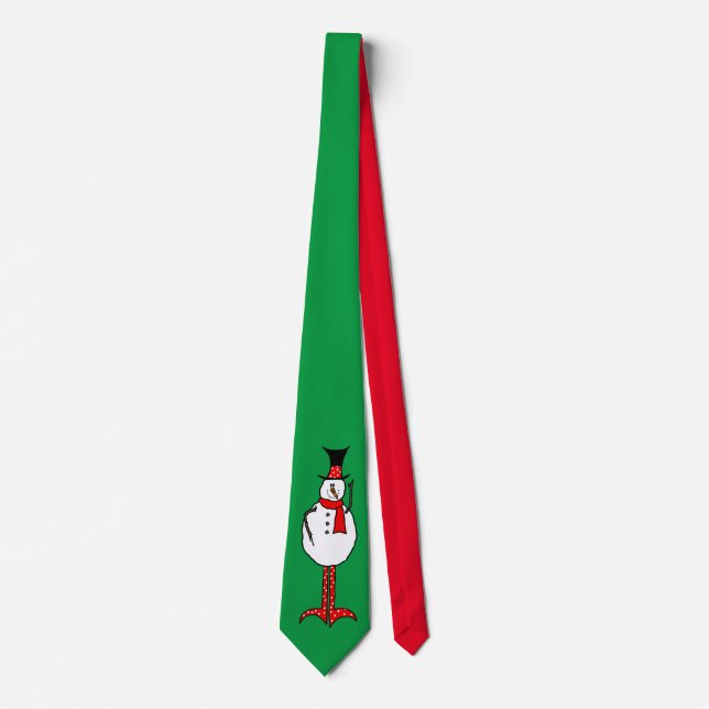 Christmas Snowman Tie (Front)