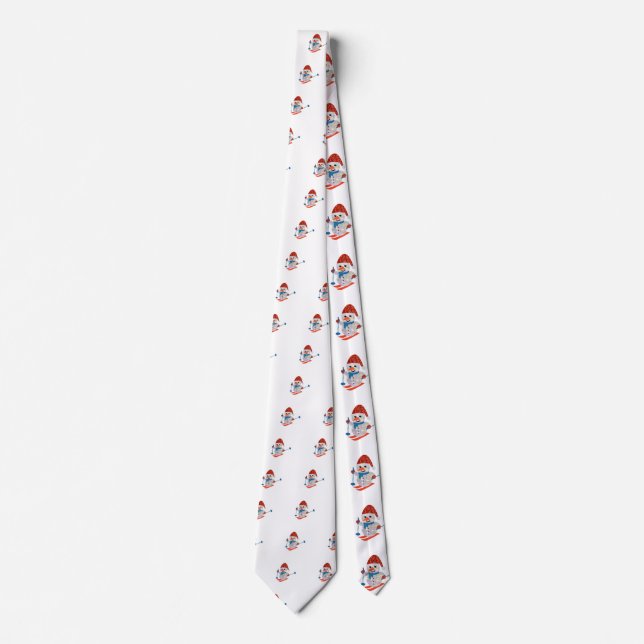 christmas snowman tie (Front)