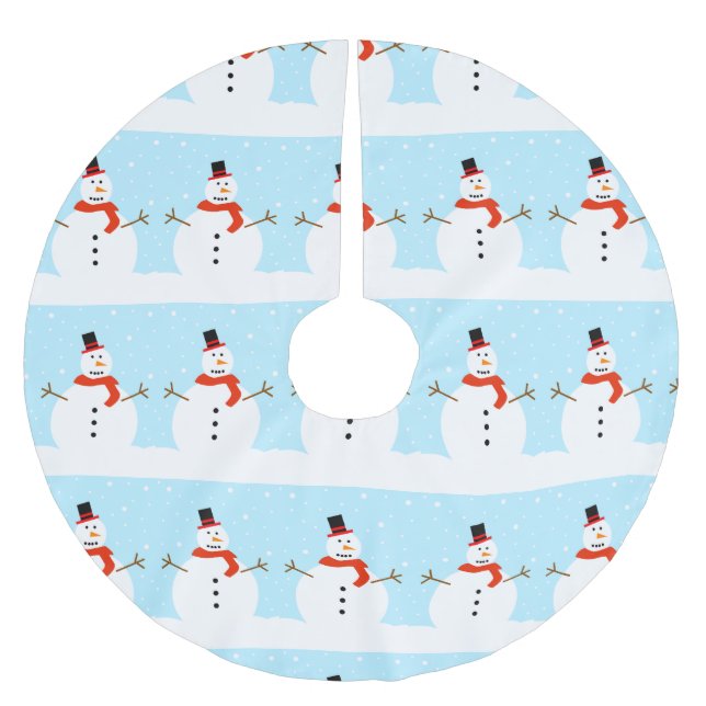 Christmas Snowman Tree Skirt (Front)