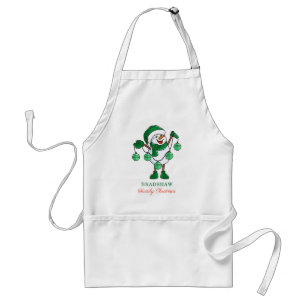 Christmas Snowman with Baubles Family Matching Standard Apron