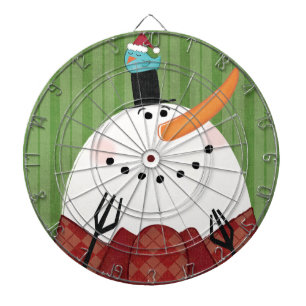 Christmas Snowman with Singing Bird Dartboard