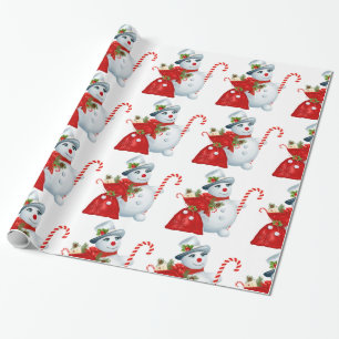 Christmas Snowman Wrapping Paper
