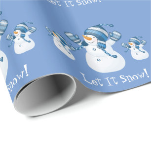 Christmas Snowman Wrapping Paper