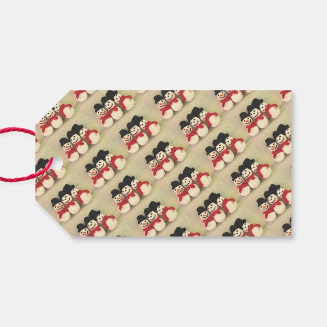 Christmas Snowmen Gift Tag (Back Horizontal)