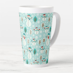 Christmas Snowmen Latte Mug