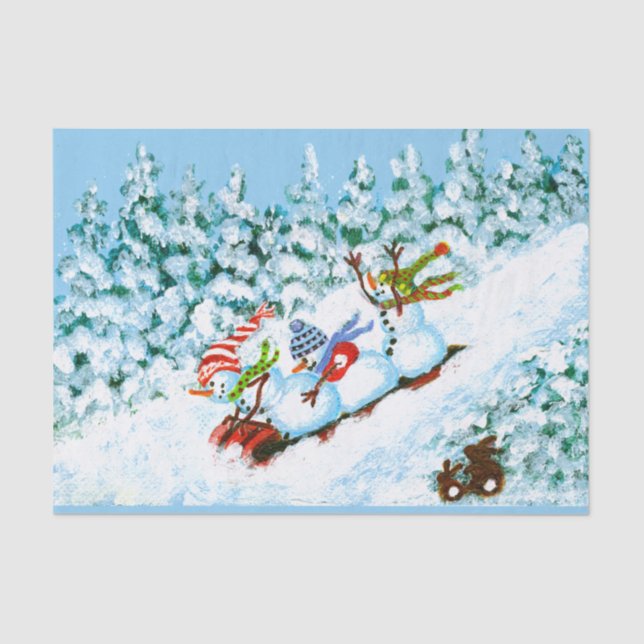 Christmas snowmen paper (Front)