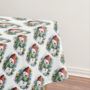 Christmas Snowmen Tablecloth