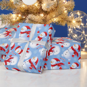 Christmas Snowmen Wrapping Paper