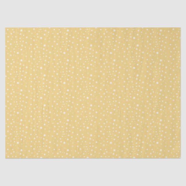 Christmas Snowy Gold TissuePaper Tissue Paper (Front)