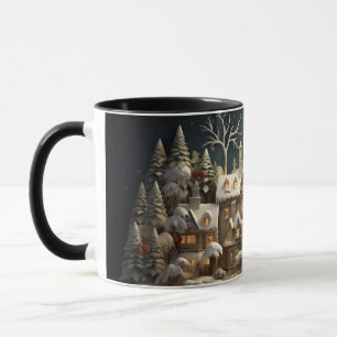 Christmas Snowy Manor Storybook Wonderland Mug